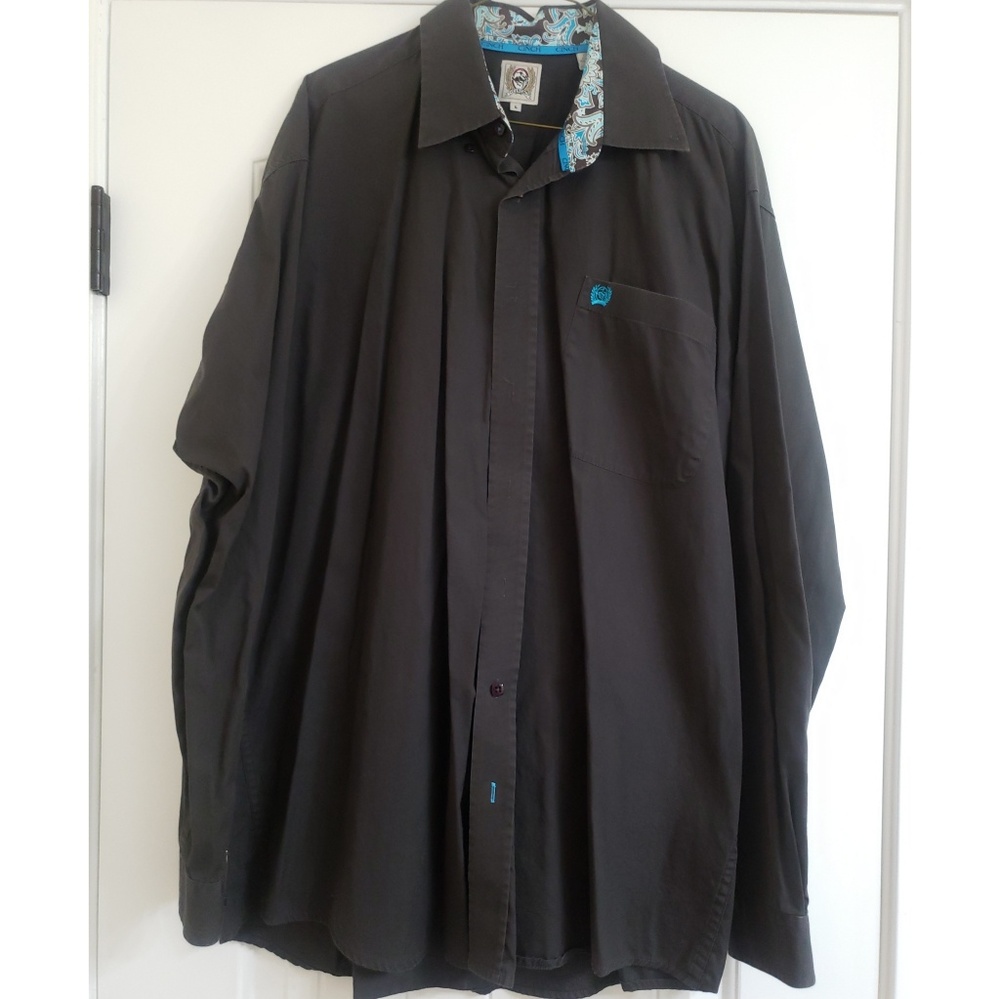 Mens long sleeve Cinch button up shirt